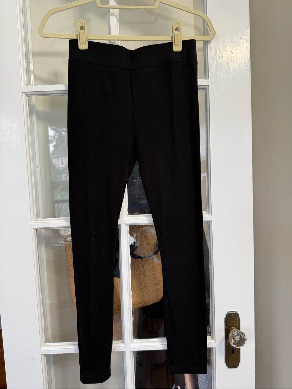 Lou & Grey Black Ponte Leggings - High-Rise Slim Fit